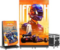80 Inch LED Digital Signage Display, Foldable Seamless Stitching Kiosk, P1.86 GOB LED Screen Poster with Flight Case, Commercial Advertising Display for Events, Rentals and Weddings (Black, 2 Unit) - size: 2 Unit
