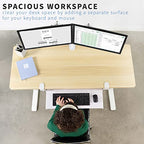 VIVO Large Clamp-on Computer Keyboard and Mouse Under Desk Slider Tray, 27 x 11 inch Pull Out Platform Drawer, White, MOUNT-KB05W - color: White, size: 27 inch