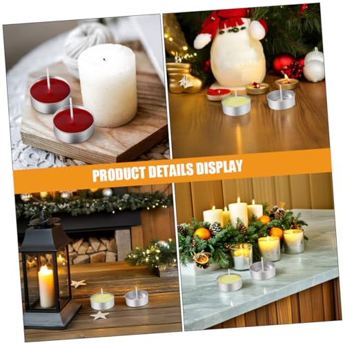 Operitacx 300 Pcs Aluminum Candle Cups with Wicks 1.49X1.49X0.55In Tea Light Containers for DIY Candle Making Home Decor Craft Projects - size: 300Pcs