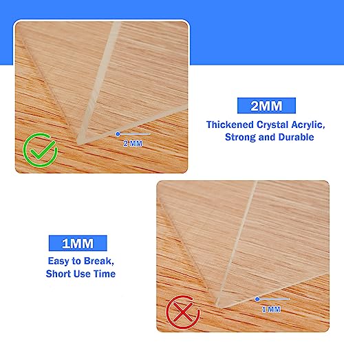 12 Pack Acrylic Sign Holder 8.5 x 11 Slant Back Acrylic Stands for Display Plexiglass Clear Acrylic Display Stands for Ad Frame, Picture Photo Frames, Promotions, Restaurants, Office, Store - size: Vertical 12 Pack 8.5x11''
