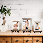 Guffman 12 Inch Wooden Display Stand - Black Wood Plate Stand Frame - Decorative Plate Holders Stands for Display Pictures, Cookbooks, Home, Birthday, Party, Table Easel Display