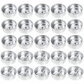 Operitacx 200 Pc Aluminum Tea Light Candle Cups with Wicks 1.57X1.57X0.59In Empty Metal Tealight Containers for DIY Candle Making and Craft Projects - size: 200Pcs