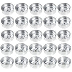 Operitacx 200 Pc Aluminum Tea Light Candle Cups with Wicks 1.57X1.57X0.59In Empty Metal Tealight Containers for DIY Candle Making and Craft Projects - size: 200Pcs