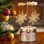 Snowflake Gifts for Women, Birthday Gifts for Mom Daughter Sister Wife, Unique Gift for Friend Women, Rotatable Scented Candles Gift for Christmas Anniversary (Snowflake) - size: Snowflake