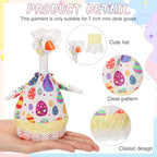 Weysat 10 Set Holiday Mini Desk Goose Outfit 250th Anniversary Summer Mexican 4th for July Magnetic Geese Statue Felt Fabric Costume for 7 Inch Desktop Goose Table Decor Gifts(Lovely Style,Fabric) - style: Lovely Style