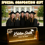 Custom Name Plate for Desk, Personalized Light Up Acrylic Desk Name Plate, Personalized Graduation Gifts 2026 for Him Her, Class of 2026 Graduate Gift, High School College Grad Gift (Design10-Graduation) - color: Design10-Graduation