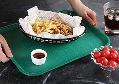 New Star Foodservice Fast Food Tray, Set of 12 (Green, 10 by 14 Inch) - color: Green, size: 10 by 14-Inch