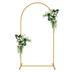 6 FT Arch Backdrop Stand, Balloon Arch Stand, Metal Background Arch Stand, Backdrop Arch Frame, Wedding Arch for Backdrop - size: 6 FT (1 Pack)