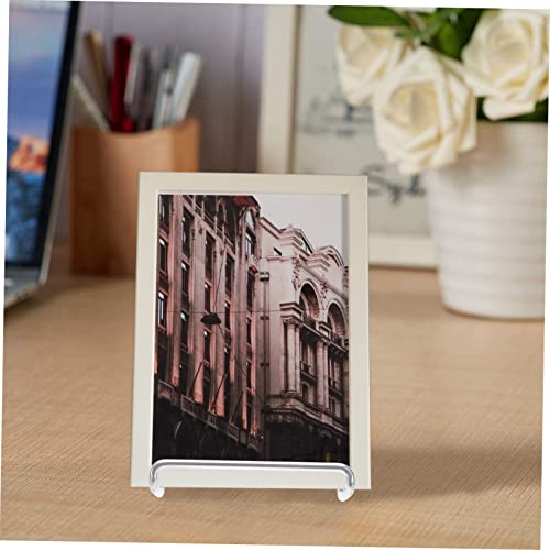 Alipis 2pcs Metal Display Stand for Photo Frames Magazines Home Decor Modern Minimalist Tabletop Ornament Metal Craftsmanship for Office Living Room Display