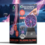 Discovery™ Plasma Globe Lamp, Touch & Sound Sensitive Lightning, Interactive Electric Plasma Ball for Hands-On STEM Learning, Plug-in Bedroom & Desktop Decorative lamp - style: Black Pyramid Base