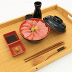 JapanBargain, Large Bamboo Tray with Handle for Tea Lunch Dinner Butler Serving Tray Shelf Tray, 20 x 13