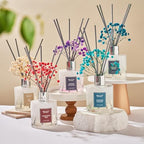 Airkeep Reed Diffuser Set/Clean Linen/6.76 fl oz(200ml)/1 Pack/Home & Office Decor Aromatherapy Diffuser Oil Gift Set - size: Real Flower/6.96Ounce/1pack