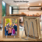 IBosins 5 Pack 6 Inch Plate Holder Display Stands, Metal Silver Frame Stand for Picture, Book, Photo Easel, Creation, Collectibles - color: Silver, size: 6 Inch