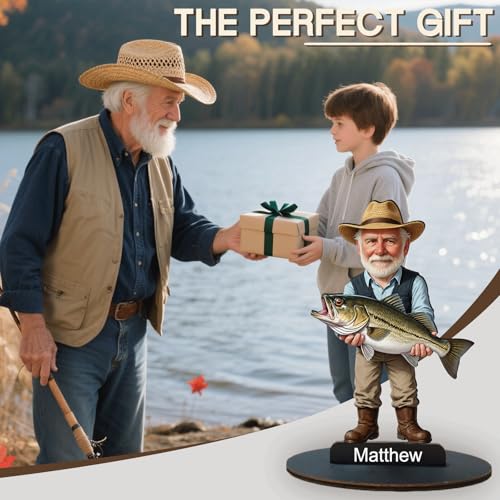 Personalized Figurine Custom Cartoon Portrait Sculpture from Photo, Desktop Decor Plaque with Profession Design, Unique Gift for Birthday Christmas Anniversary