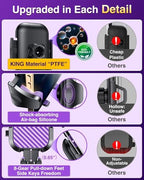 VANMASS [True Military-Grade] Car Phone Holder [Upgraded Suction & Clip] Cell Phone Mount for Dashboard Windshield Vent Truck Cradle Dash Stand for iPhone 16 Pro Max 15 14 13 12 Android, Purple - color: Purple