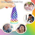 6PCS Impossible Cone,3D Printed Spiral Cone Fidget Toys,Impossible Pyramid Passthrough Sculpture,Stress Relieving Toys for Adults and Kids,Stocking Filler White Elephant Gifts (6 Colors) - color: 6 Colors