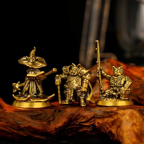 100% Solid Brass Fishing Cat Statue - Handcrafted Vintage Cat Figurine with Fishing Rod, Whimsical Desk Decor for Office & Home, Unique Gift for Animal Lovers & Anglers - style: Fishing cat