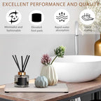 4PCS Water Absorbing Stone Tray, Quick Drying Diatomite Stone Sink Tray, Water Absorbent Stone Coasters for Bathroom Counter, Kitchen Soap Dish Holders Toothbrush Holders in Modern Home - color: White
