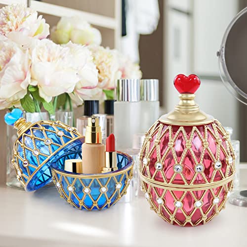 Actvty Jar Resin Mold, Jar Silicone Molds with Lid, Large Resin Jar Mold with 100 Pieces Rhinestones for DIY Trinket Storage, Jewelry Container, Candle Jars, Craft Gifts - color: Rhinestones Jar Mold