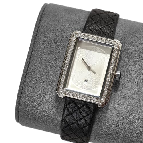 Oirlv Premium Leather Watch Stand for Men T-bar Watch Display Stand for Watches Bracelet Holder Jewelry Display Stand (Dark Grey) - color: Grey