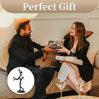 Sziqiqi Iron Sculpture Metal Statue for Couples Modern Decorative Figurine Romantic Sculptures Ornament Gift for Her Him Wedding Girlfriend Wife Abstract Home Table Decor - style: Couple Lift