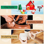 Jetmore 35 Pack Clay Tools Kit, Pottery Tools & Sculpting Tools, Polymer Modeling Clay Cutters Sculpture Set for Carving, Ceramics, Molding, DIY - color: 35 Pack