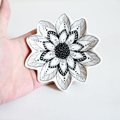 Small Flower Jewelry Dish Tray, Decorative Ceramic Trinket Dish, Modern Accent Tray for Vanity