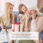 Storieme Mother Daughter Figurines Gift: Hand-Painted Mother Embracing Daughter Resin Figurines Sculpture - Heartfelt Gift for Moms on Mother's Day Birthday Christmas - style: Haven