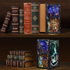TOYQI Book Nook Kit, DIY Miniature Dollhouse Kit for Adults and Teens, Booknook Tiny House Kit Bookshelf Decoration 3D Wooden Puzzle Bookend - Magical Creatures Beasts - style: Chamber of Exotic Beasts