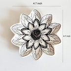 Small Flower Jewelry Dish Tray, Decorative Ceramic Trinket Dish, Modern Accent Tray for Vanity