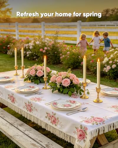 Homemory 6 Pcs Wax Flameless Taper Candles with Remote Timer and Dimmer, LED Candle Sticks with Flickering Light, Ivory Battery Operated Window Candles, 9.6 Inches for Wedding Home Indoor Decoration - style: Modern - Ivory 9.6"