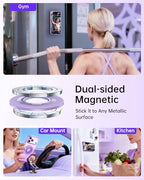 SYNCWIRE Magnetic Phone Ring Holder for MagSafe, 360° Rotation Cell Phone Grip Stand Finger Ring Kickstand Two-Sided Magnet Compatible with iPhone 17 Pro Max 16 15 14 13 12 MagSafe Accessories - color: Single Ring-1PCS-Lavender Lovers