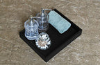 Vixdonos Valet Tray Nightstand Organizer Leather Catchall Tray for Perfume,Jewelry,Key and Remote on Counter or Dresser(Black) - color: Black