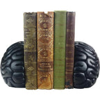 Brain Bookends, 6.5Inch Tall Brain Decorative Resin Book Shelf Organizers Book Holders Shelf Dividers Book Ends for Home or Office Shelves Brain Sculpture Bookend Set