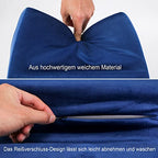 SAMHOUSING Tablet Pillow Stand Holder Dock for Bed with 3 Viewing Angles, Compatible with All Tablets,Phones and iPad Pro 9.7, 10.5,12.9 Air Mini 4 3, Kindle, E-Reader and Books(Navy) - color: Navy