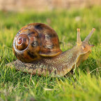 Garden Snail Sculpture, Reptile Resin Sculpture, Suitable for Outdoor Courtyard Pond Garden Lawn Decor Landscape, is The for Garden Enthusiasts (4 inches) - size: 4inch