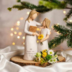 Teacher Gifts for Women, Teacher Appreciation Gifts, Gift for Teachers, Thank You Gifts for Teacher, Solid Resin Sculpture of Teacher and Student Figures, Includes a Greeting Card - 5.71'' - color: White