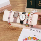 Watch Stand, Wooden T-Bar Velvet Bracelet Holder Jewelry Organizer Jewelry Organizer Holder for Home Use Retail Display, Space Saving Bangle Pendants Tower Rack