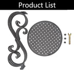 NAKUPE Plant Stand Indoor & Outdoor Flower Pot Stand 17" Tall Metal Plant Table,Single Planter Holder for Patio, Porch, Corner, Garden Decor, Balcony, Black(1 Pack)