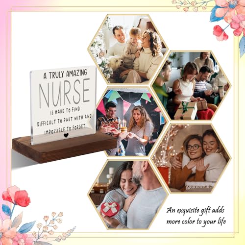 Nurses Week Gifts for Nurses, Appreciation Gifts for Nurses, Nurse's Day Appreciation Gifts, Thankful Nurse Gift, Modern Acrylic Desk Plaque with Inspirational Quotes, 10 x 10 x 1.5 cm,XXD3 - style: Nurse's Day Appreciation Gifts