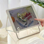 Semme Stainless Steel Desktop Tablet Stand Minimalist Multifunctional Holder for Phone Books Tablets