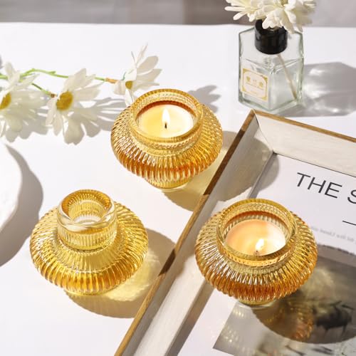 Candlestick Candle Holders 10 Pcs Gold Taper Candle Holder Stand for Wedding Party Thanksgiving Halloween Birthday Mantel Baby Shower Table Centerpieces Decor - color: Gold