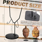 1 Pcs Mask Display Stand U Style Metal African Tribal Mask Holder Tall Adjustable with Detachable Base for Sculptures Artifacts Egyptian Roman Greek Pre Columbian Collectible (12 Inch Height) - size: 12 Inch Height