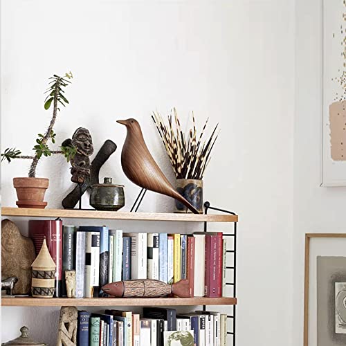 Mid-Century House Bird Walnut Wood Home Décor, Modern Style Dove Ornaments (Wood) - color: Solid Wood