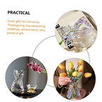Glossy Abstract Vase Glass Statue Farmhouse Style Unique Shape Perfect Present
