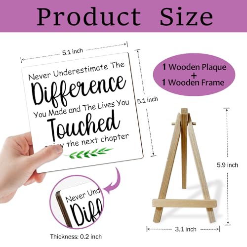 Office Decor for Women, Cute Desk Accessories, Never Underestimate The Difference You Made Inspirational Desk Decor, Funny Offices Gifts for Coworkers, Office Cubicle Decorations (MP06) - color: MP06