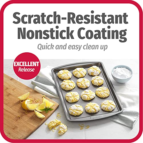 GoodCook Everyday Nonstick Carbon Steel 13” x 9” Baking Sheet Set, 3 Pack – Standard-Sized Carbon Steel Cooking Pans, Bakeware Set, Cookie Sheets for Baking, Oven Pan Set - size: 13" x 9" (3-Piece Set)