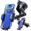 VANMASS [True Military-Grade] Car Phone Holder [Best Suction & Clip] Cell Phone Mount for Dashboard Windshield Vent Truck Cradle Dash Stand for iPhone 15 Pro Max 14 13 12 Android, Blue - color: Blue