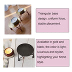 2 Pack Scented Candle Holder Aromatherapy Jar Candle Candle Iron Plate Stand for Home Scented Wick Candle Flickering Flameless Candle Battery Operated Outdoor LED Candles