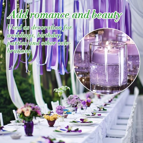 Sukh Purple Snow Pearled-Candles with Wicks - 410G DIY Candle Sand,Pearled Sand Wax with Wicks,Pearled Wax,Refillable for Weddings,Partie,Halloween,Christmas,Thanksgiving - color: Purple
